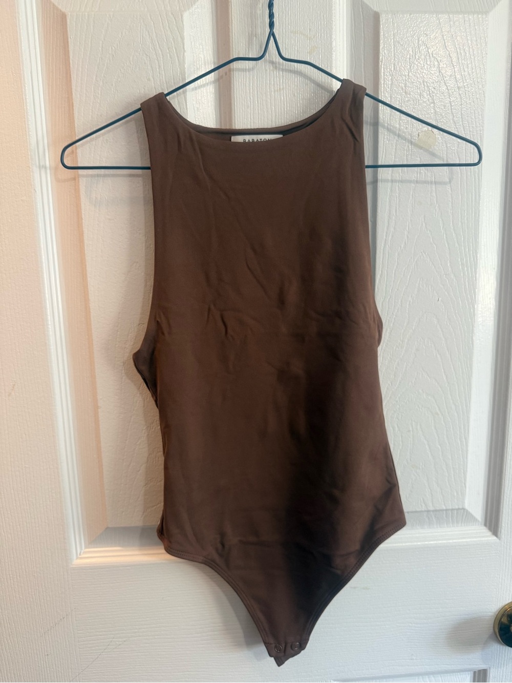 Babaton Chocolate Brown Sleeveless Bodysuit